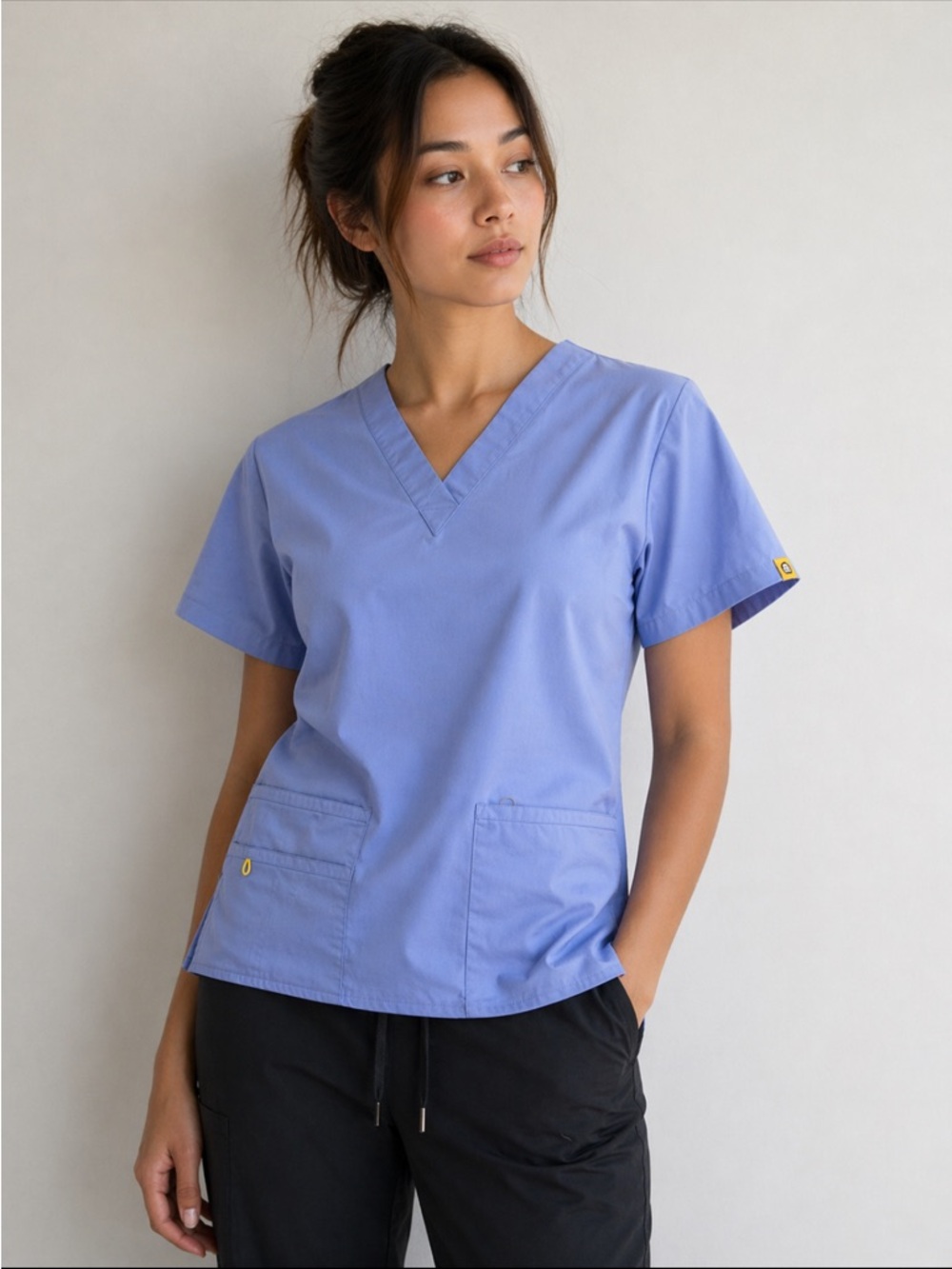 WonderWink Periwinkle V-Neck Scrub Top